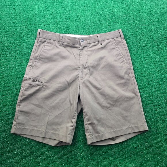 UPS Employee Shorts Mens 34 Brown Short Sleeve Uniform Work Wear‎ 10" Inseam - Picture 1 of 6